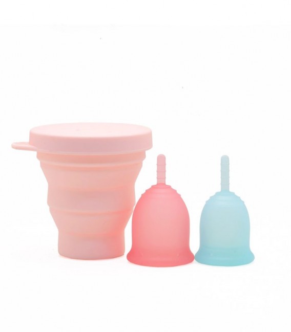 استریلایزر کاپ قاعدگی Levva Pharma لیوا فارما مدل منفذدار - صورتی