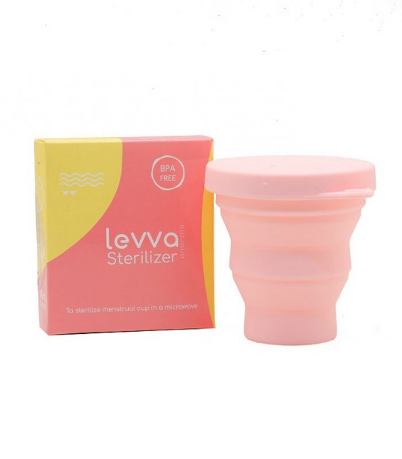 استریلایزر کاپ قاعدگی Levva Pharma لیوا فارما مدل منفذدار - صورتی