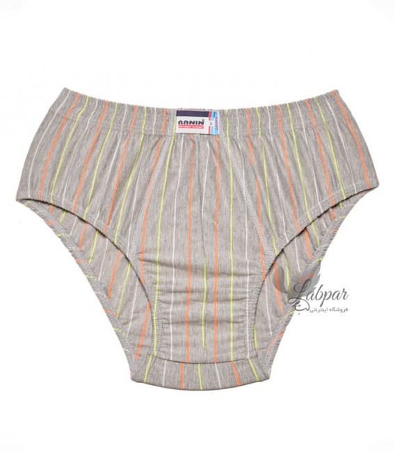 شورت اسلیپ مردانه نخی Ranin رانین کد 5600 طوسی کم رنگ