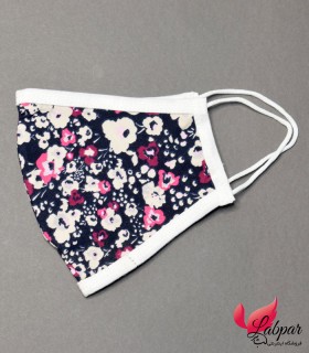 ماسک پارچه ای Koza کوزا شکوفه ریز مشکی