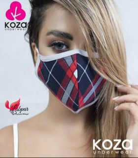 ماسک پارچه ای Koza کوزا لوزی نارنجی