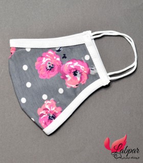 ماسک پارچه ای Koza کوزا طوسی پررنگ سرخابی