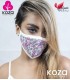 ماسک پارچه ای Koza کوزا شکوفه ریز قهوه ای