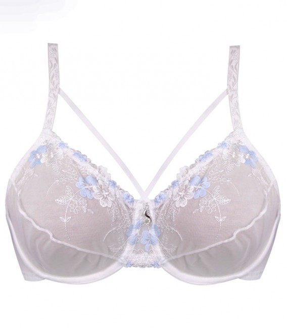 ست لباس زیر تمام تور Paniz پانیذ تمام تور سفید کد 9019 فنردار