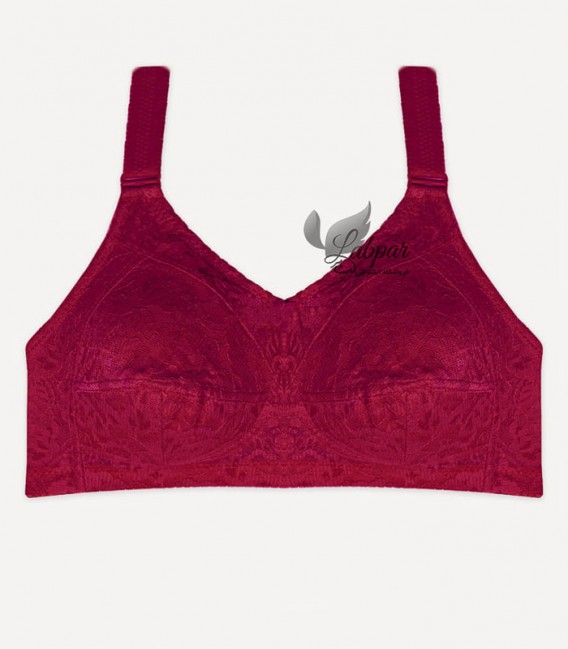 سوتین طرح مادام Adak آداک بدون فنر آلبالویی کد 601