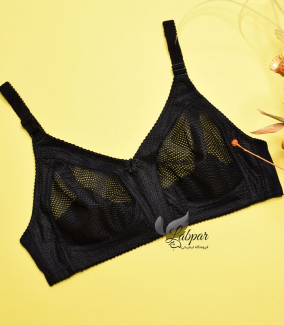 سوتین سوزنی پرسی پانیذ Paniz بدون فنر کد 66307 - مشکی