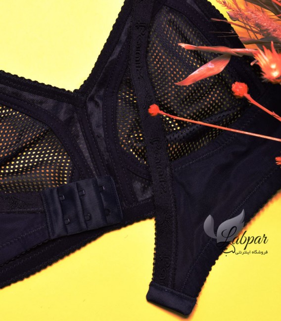 سوتین سوزنی پرسی پانیذ Paniz بدون فنر کد 66307 - مشکی