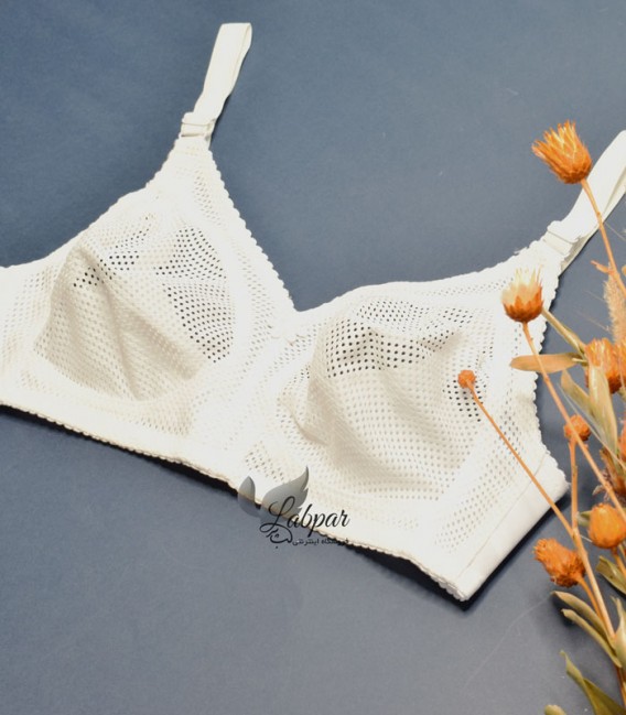 سوتین سوزنی پرسی پانیذ Paniz بدون فنر کد 66307 - سفید