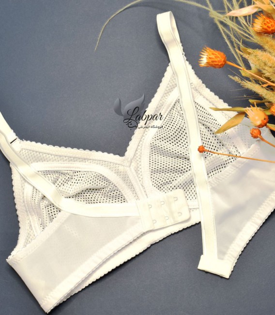 سوتین سوزنی پرسی پانیذ Paniz بدون فنر کد 66307 - سفید