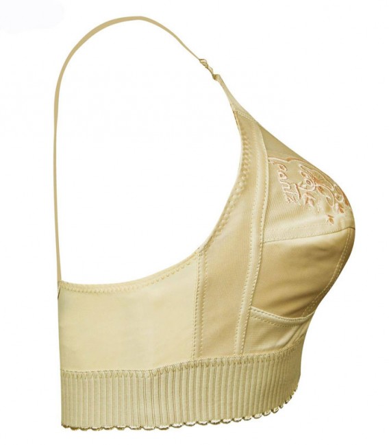 سوتین طرح مادام کش پهن پانیذ Paniz کد 77326 رنگ کرم