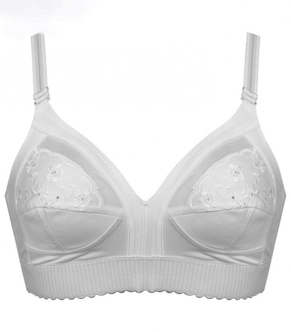 سوتین طرح مادام کش پهن پانیذ Paniz کد 77326 رنگ سفید