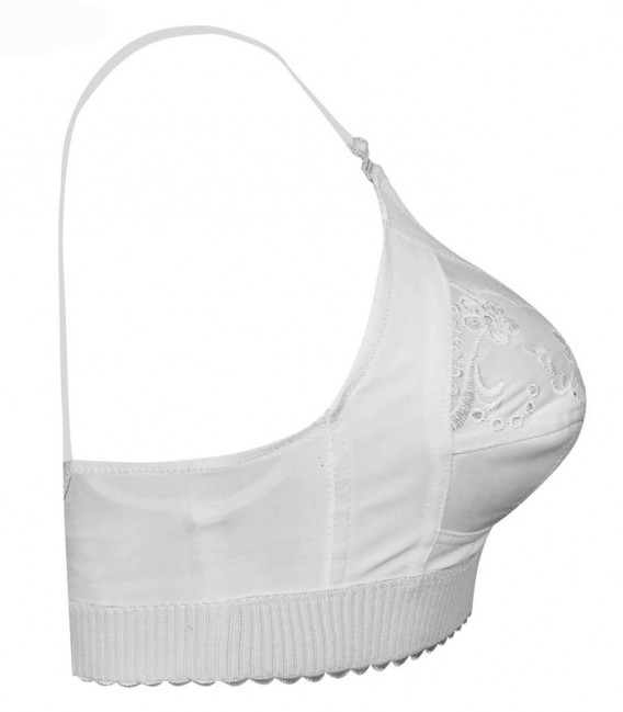 سوتین طرح مادام کش پهن پانیذ Paniz کد 77326 رنگ سفید