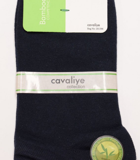 جوراب زنانه بامبو Cavaliye کاوالیه کد 428 - سورمه ای