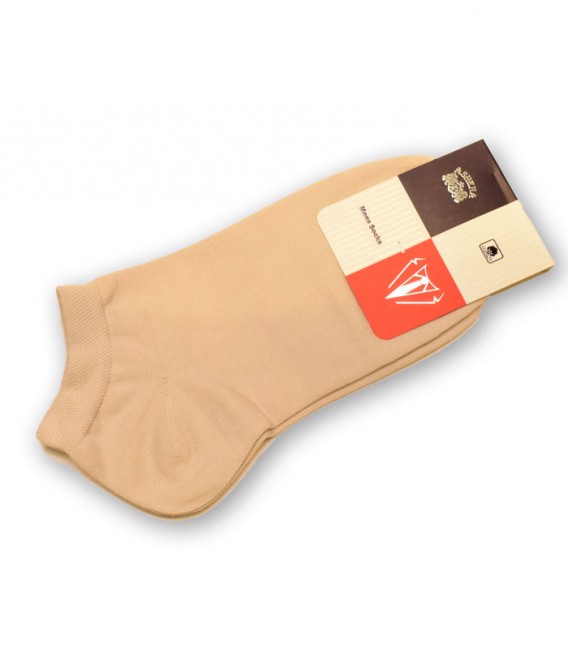 جوراب مچی مردانه آشنا Ashena کد 433 طرح ساده - کرم