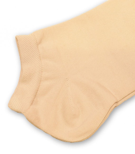 جوراب مچی مردانه آشنا Ashena کد 433 طرح ساده - کرم