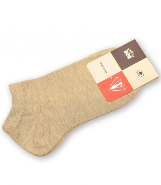 جوراب مچی مردانه آشنا Ashena کد 433 طرح ساده - طوسی کمرنگ