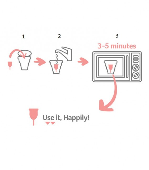 استریلایزر کاپ قاعدگی Levva Pharma لیوا فارما مدل منفذدار - بنفش