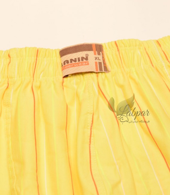 شورت نیم پا مردانه رانین Ranin کد 1250 - زرد