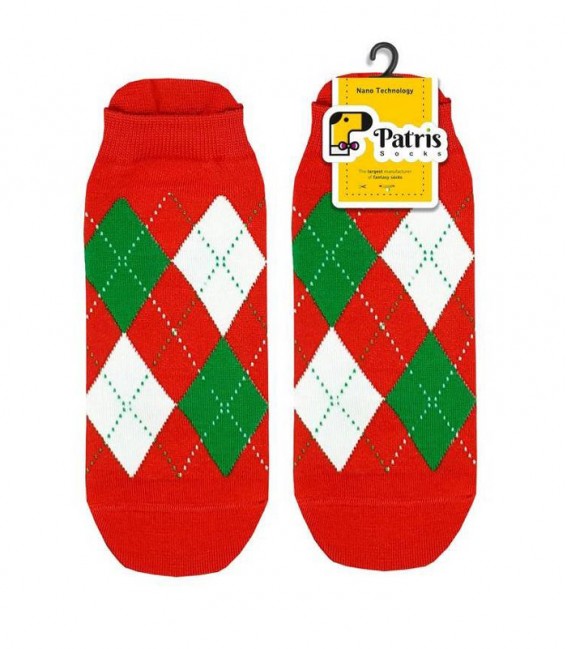 جوراب مچی نانو پاتریس Patris Socks طرح اسکاچ قرمز