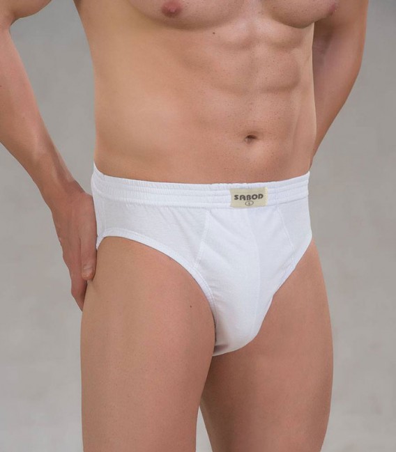شورت اسلیپ مردانه سوپر نخ پنبه Sabod کد 5202 سفید