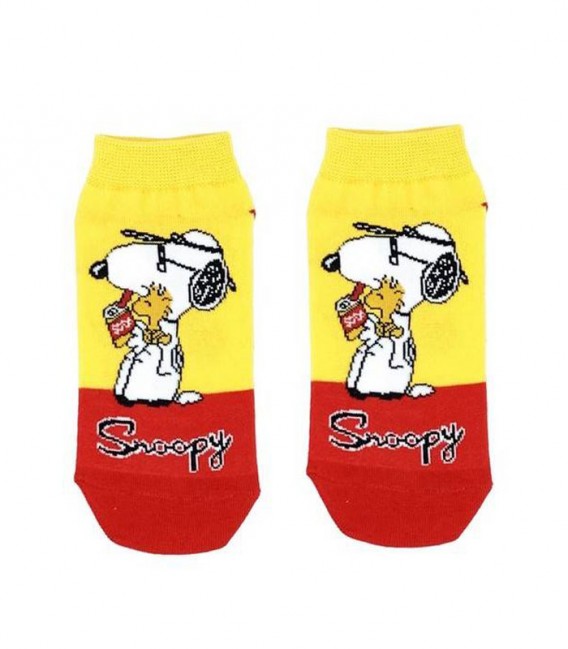 جوراب مچی نانو پاتریس Patris Socks - طرح اسنوپی زرد