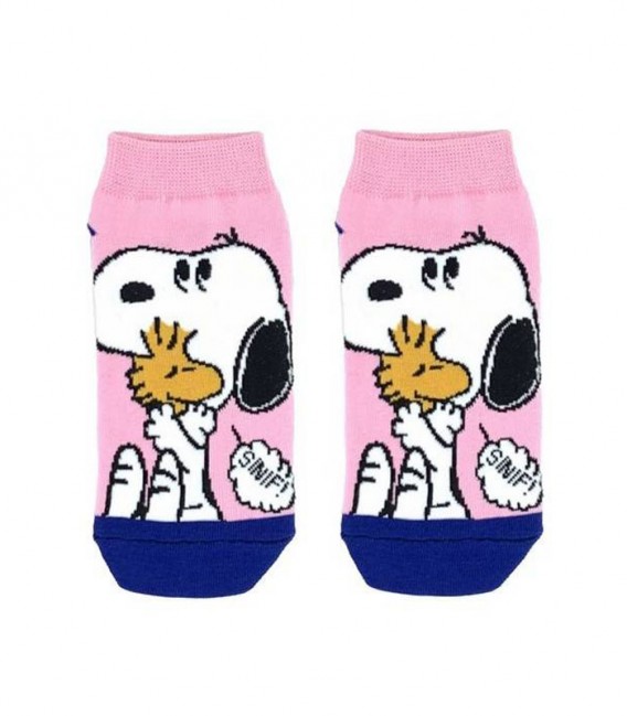 جوراب مچی نانو پاتریس Patris Socks - طرح اسنوپی صورتی