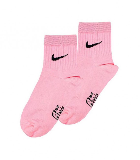 جوراب نیم ساق نانو پاتریس Patris Socks طرح نایک - صورتی