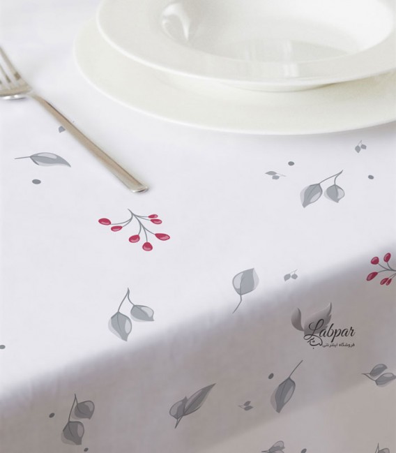 سفره یکبار مصرف کتان کوالا Koala طرح برگ نقره ای رول 8 متری