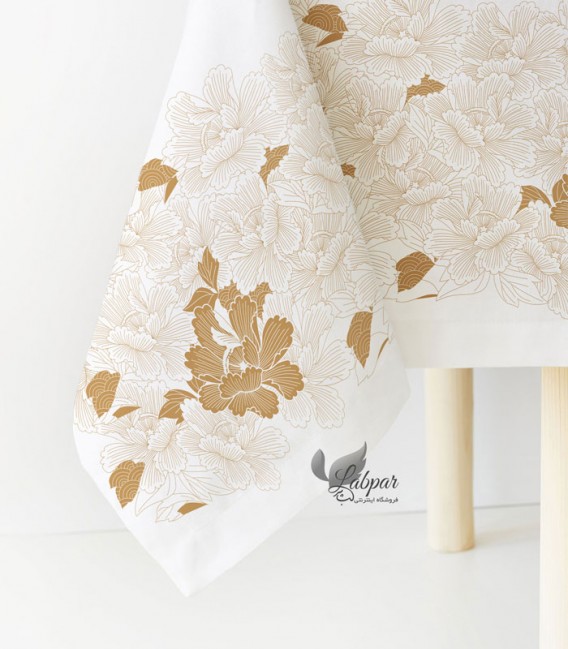 سفره یکبار مصرف کتان کوالا Koala طرح گل چینی رول 8 متری