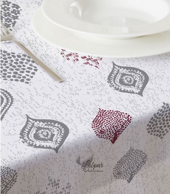 سفره یکبار مصرف کتان کوالا Koala طرح باسمه رول 8 متری