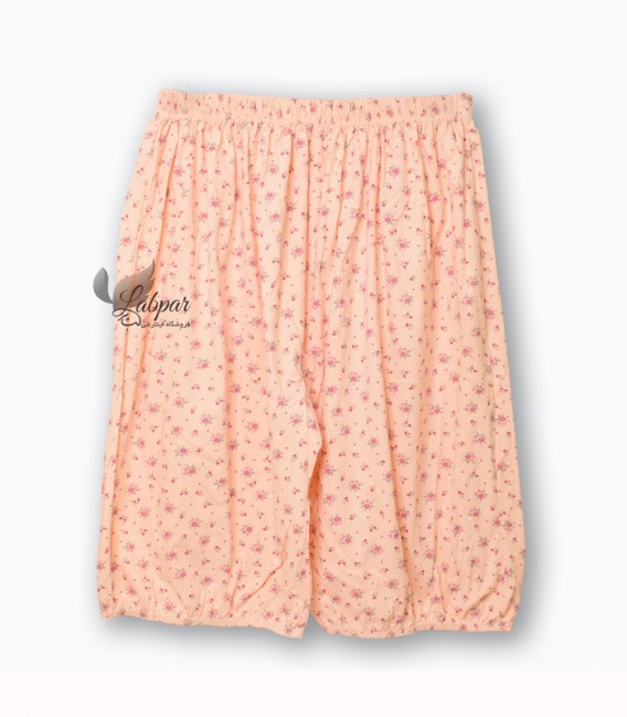 شلوارک زنانه نخ پنبه Sabod سابد کد 8420 - گلبهی