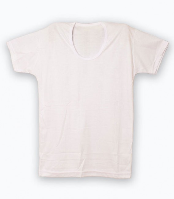 زیرپوش نیم آستین کبریتی Ashena آشنا کد 3000 - سفید