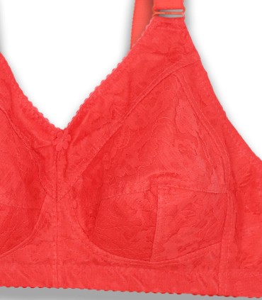 سوتین طرح مادام Adak آداک بدون فنر کد 601 - سرخابی