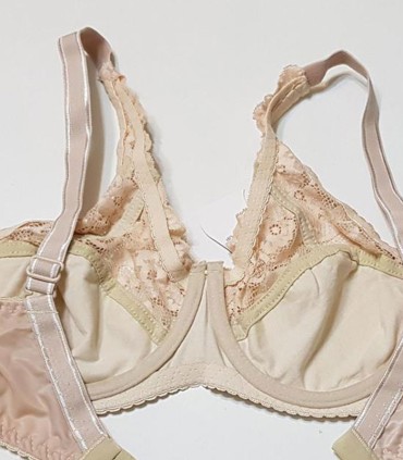 سوتین نخ گیپور فنردار Paniz پانیذ کد 77364 - کرم