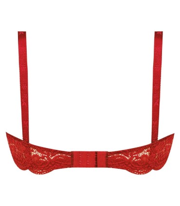 ست لباس زیر زنانه گیپور و استرچ Paniz پانیذ کد 9012 - قرمز