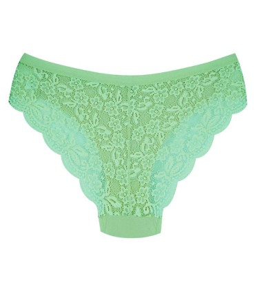 ست لباس زیر زنانه گیپور و استرچ Paniz پانیذ کد 9012 - پسته ای