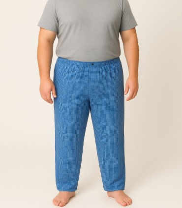 پیژامه راحتی مردانه سایز بزرگ آشنا در حالت پوشیده