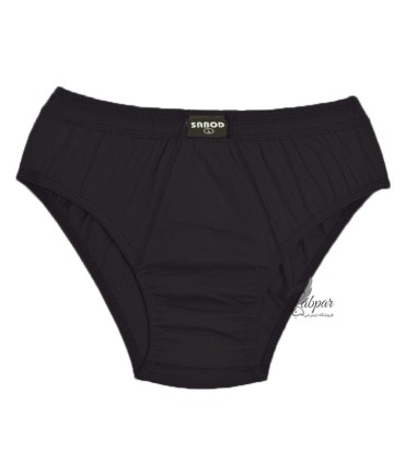 شورت لیفه‌ای مردانه سابد کد 5202 رنگ مشکی با پارچه نخی پنبه‌ای