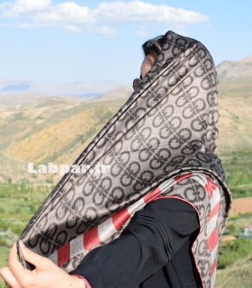 روسری Salvatore Ferragamo ابریشم قواره 120*120 دور دست دوز