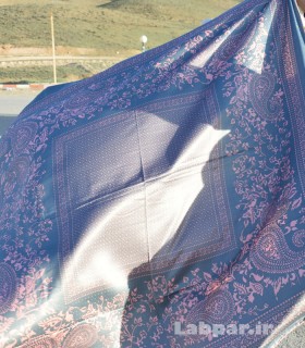 روسری HPS ابریشم قواره 140*140 دور دست دوز