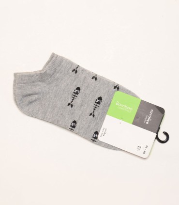 جوراب زنانه بامبو Cavaliye کاوالیه طرح ماهی کد 428