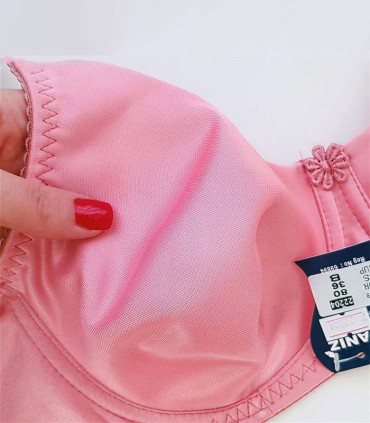 سوتین پرلون پرسی دولا Paniz پانیذ فنردار کد 22204 - رنگ کالباسی