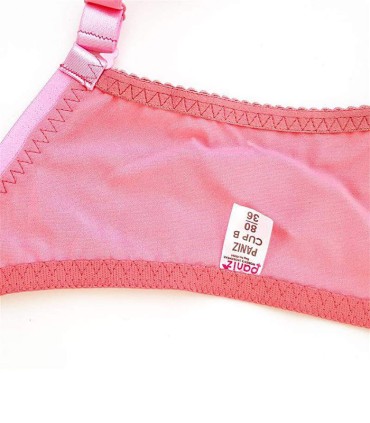 سوتین پرلون پرسی دولا Paniz پانیذ فنردار کد 22204 - رنگ کالباسی