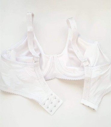 سوتین پرلون پرسی دولا Paniz پانیذ فنردار کد 22204 - رنگ سفید