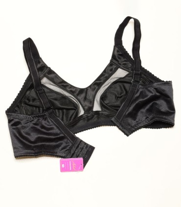 سوتین پرلون پرسی شیشه ای بدون فنر Adak آداک کد 644 - رنگ مشکی