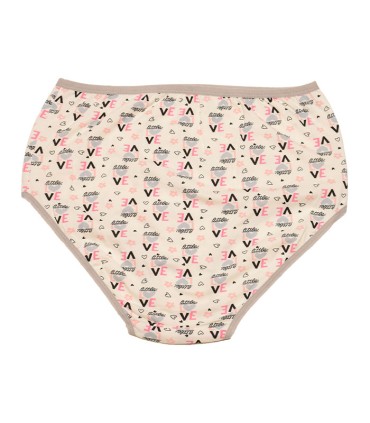 شورت نخی زنانه Adak آداک مدل فاق بلند کد 137 طرح لاو قلبی سفید