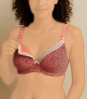 سوتین شیردهی فنردار با لایه اسفنج نازک