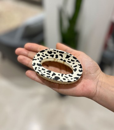 کلیپس موی سر بیضی پلنگی کد 111 - چهار رنگ (مات)