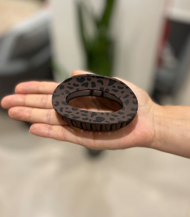 کلیپس موی سر بیضی پلنگی کد 111 - چهار رنگ (مات)