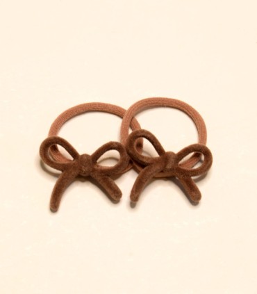 کش موی سر دخترانه طرح پاپیون مجموعه دو عددی کد 114 - سه رنگ